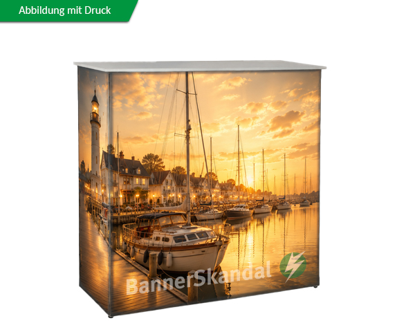 Werbetheke mit LED